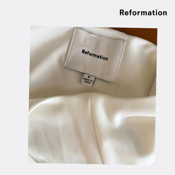Reformation Eleni Knit Two Piece – Ivory – Size 6 – NWT - Picture 9 of 11